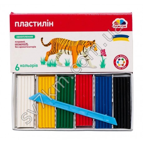 Пластилин "Гамма" - 6 цветов (24 шт. в уп.)